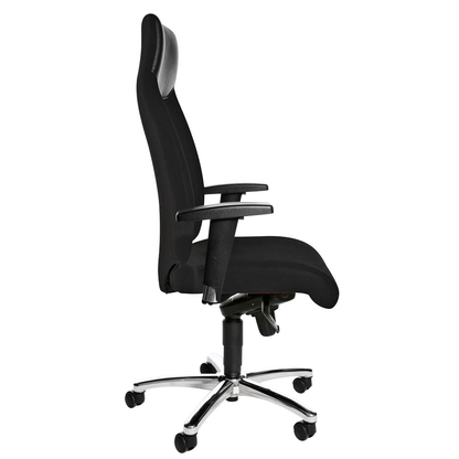 Artikelbild 2 für Topstar Bürostuhl High Sit Up, SU39T BG0 Stoff schwarz, Gestell chrom, Artikelnummer 612871