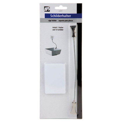 Artikelbild 2 für APS Schildhalter FLEXIBEL silber ohne Fächer, Artikelnummer 198777
