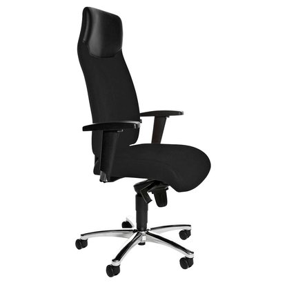 Artikelbild 3 für Topstar Bürostuhl High Sit Up, SU39T BG0 Stoff schwarz, Gestell chrom, Artikelnummer 612871