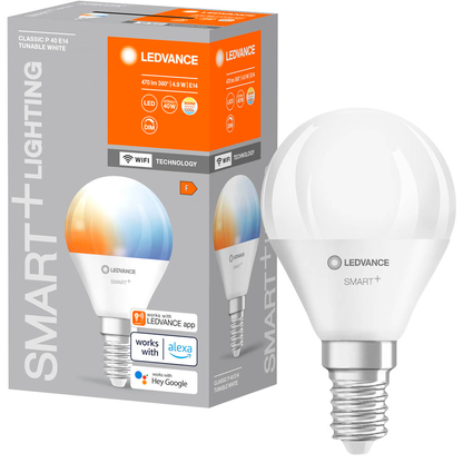 Artikelbild 9 für LEDVANCE WLAN-Lampe SMART+ WiFi Classic P40 TW E14 4,9 W matt, Artikelnummer 787053