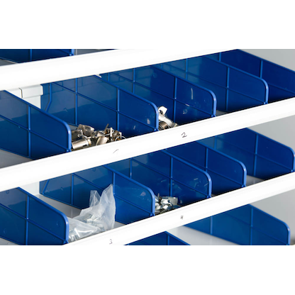 Artikelbild 3 für Gürkan Metallschrank 109484 lichtgrau, blau 100,0 x 30,0 x 198,0 cm, aufgebaut, Artikelnummer 148989