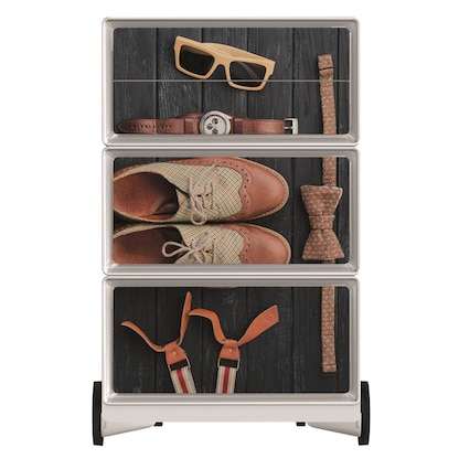 Artikelbild 3 für PAPERFLOW easyBox Classic Chic Rollcontainer weiß, bunt 4 Auszüge 39,0 x 43,6 x 64,2 cm, Artikelnummer 215556