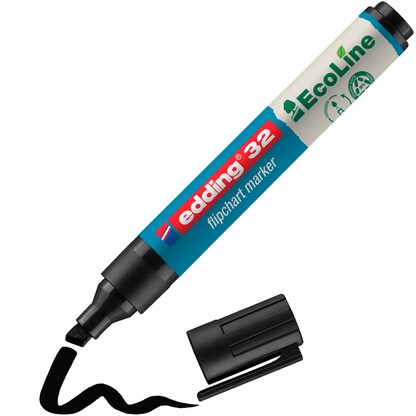 Artikelbild 2 für edding 32 Ecoline Flipchart-Marker schwarz 1,0 - 5,0 mm, 10 St., Artikelnummer 333031