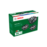 Artikelbild 1 für BOSCH Home & Garden Werkzeugakkus mit Ladegerät Starter-Set 18V Li-Ion 2x 2,5 Ah, Artikelnummer 507949