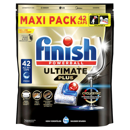 Artikelbild für finish POWERBALL ULTIMATE PLUS ALL IN 1 Spülmaschinentabs 42 St., Artikelnummer 539934