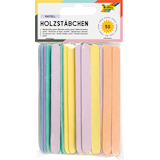 Artikelbild 1 für folia Bastelholz mehrfarbig Holzstäbchen 50 St., Artikelnummer 479537