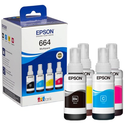 Artikelbild 12 für EPSON T6646 schwarz, cyan, magenta, gelb Tintenflaschen, 4er-Set, Artikelnummer 335697