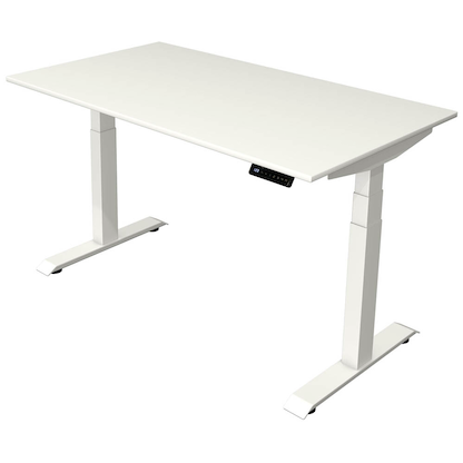 Artikelbild für Kerkmann Move 4 elektrisch höhenverstellbarer Schreibtisch weiß rechteckig, T-Fuß-Gestell weiß 140,0 x 80,0 cm, Artikelnummer 998068