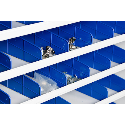 Artikelbild 4 für Gürkan Stahlschrank 110666 lichtgrau, blau 100,0 x 40,0 x 198,0 cm, aufgebaut, Artikelnummer 149000