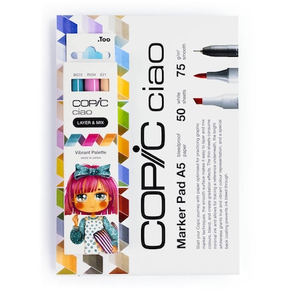 Artikelbild 2 für COPIC® Ciao Vibrant Palette Starter Layoutmarker-Set farbsortiert 1,0 + 6,0 mm, 1 Set, Artikelnummer 606729