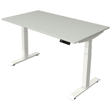Artikelbild 1 für Kerkmann Move 4 elektrisch höhenverstellbarer Schreibtisch lichtgrau rechteckig, T-Fuß-Gestell weiß 140,0 x 80,0 cm, Artikelnummer 997902