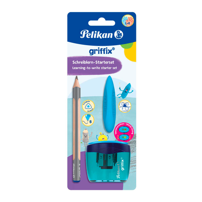 Artikelbild 21 für Pelikan griffix® Starter Bleistift-Set B silber mit Radierer, 1 Set, Artikelnummer 274679