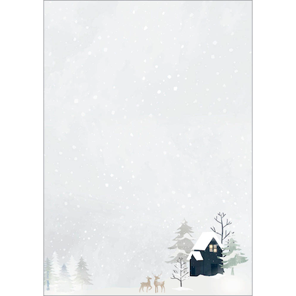 Artikelbild 2 für SIGEL Weihnachtsbriefpapier Cozy Christmas Motiv DIN A4 90 g/qm 25 Blatt, Artikelnummer 338446