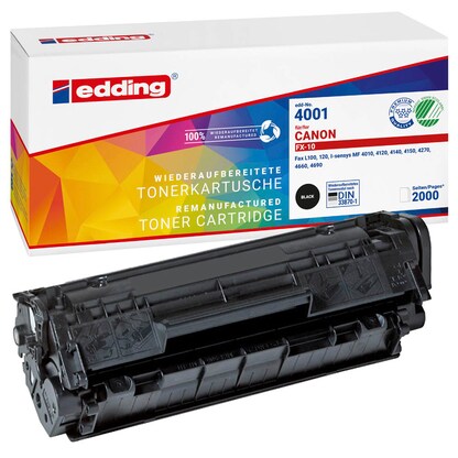 Artikelbild 14 für edding EDD-4001 schwarz Toner kompatibel zu Canon FX-10, Artikelnummer 286536