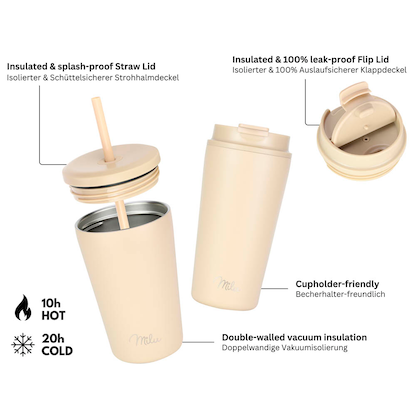 Artikelbild 11 für Milu Isolierbecher beige 400,0 ml, Artikelnummer 534143