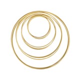 Artikelbild 1 für Rayher Metallringe-Set beschichtet gold Ø je 3 Stück 10,0/15,0/20,0/25,0 cm 10 St., Artikelnummer 356557