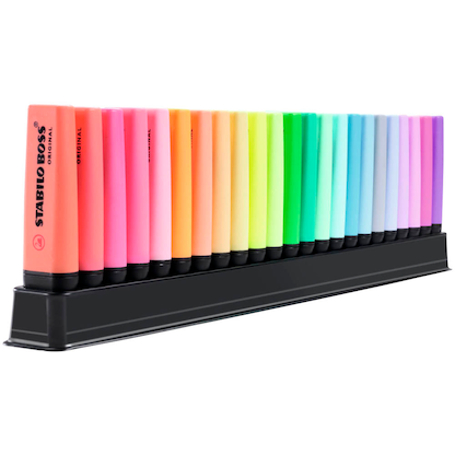 Artikelbild 3 für STABILO BOSS ORIGINAL ARTY Textmarker farbsortiert, 23 St., Artikelnummer 903734