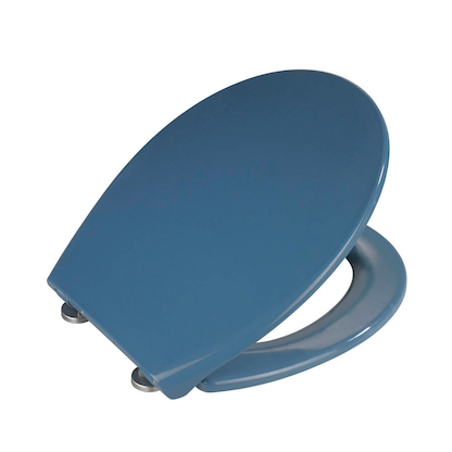 Artikelbild für WENKO WC-Sitz mit Absenkautomatik Samos blau, Artikelnummer 812463