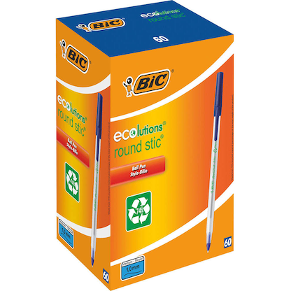 Artikelbild 8 für BIC Kugelschreiber Round Stic ECOlutions frostig-transparent, Schreibfarbe: blau, 60 St., Artikelnummer 844452