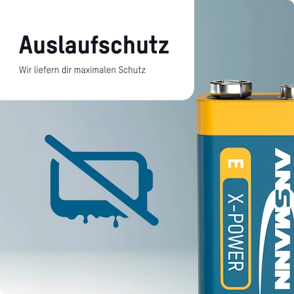 Artikelbild 4 für ANSMANN Batterie X-POWER E-Block 9,0 V, Artikelnummer 585018
