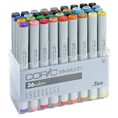 Artikelbild 7 für COPIC® Sketch Layoutmarker-Set farbsortiert 1,0 + 6,0 mm, 36 St., Artikelnummer 716579
