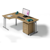 Artikelbild 1 für HAMMERBACHER Prokura Büromöbel-Set nussbaum, Artikelnummer 842047