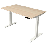 Artikelbild 1 für Kerkmann Move 4 elektrisch höhenverstellbarer Schreibtisch ahorn rechteckig, T-Fuß-Gestell weiß 140,0 x 80,0 cm, Artikelnummer 998075