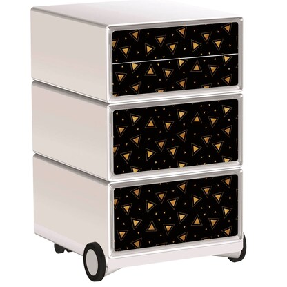 Artikelbild für PAPERFLOW easyBox Classic Chic Rollcontainer weiß, bunt 4 Auszüge 39,0 x 43,6 x 64,2 cm, Artikelnummer 215697