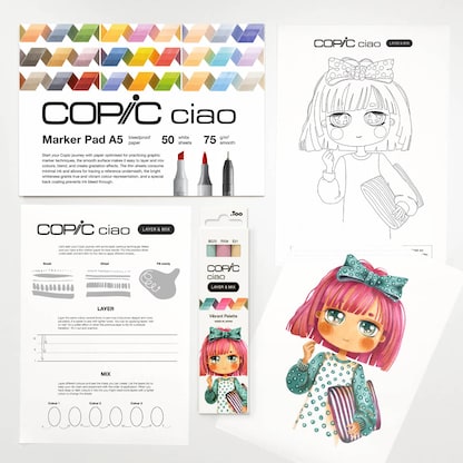 Artikelbild 4 für COPIC® Ciao Vibrant Palette Starter Layoutmarker-Set farbsortiert 1,0 + 6,0 mm, 1 Set, Artikelnummer 606729