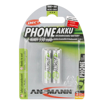 Artikelbild 21 für 2 ANSMANN Akkus Micro AAA 550 mAh, Artikelnummer 401772