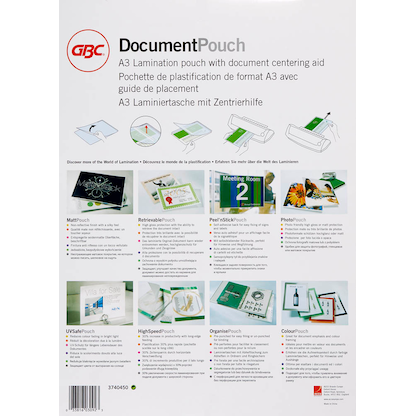 Artikelbild 7 für 50 GBC Laminierfolien glänzend für A3 250 micron, Artikelnummer 492183