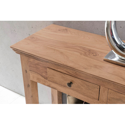 Artikelbild 5 für WOHNLING Schreibtisch braun rechteckig, 4-Fuß-Gestell braun 110,0 x 40,0 cm, Artikelnummer 540077