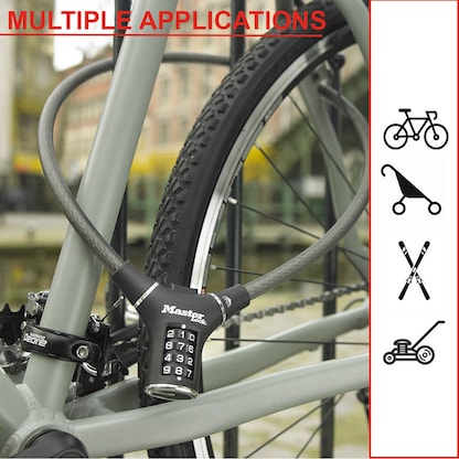 Artikelbild 4 für Master Lock® Fahrradschloss 8229EURDPRO schwarz 90,0 cm, Artikelnummer 727567