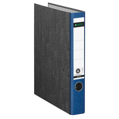 Artikelbild 3 für AKTION: 10 LEITZ 1050 Ordner blau marmoriert Karton 5,2 cm DIN A4, Artikelnummer 653887