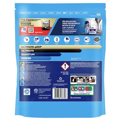 Artikelbild 2 für finish POWERBALL POWER ALL IN 1 Spülmaschinentabs 52 St., Artikelnummer 540009