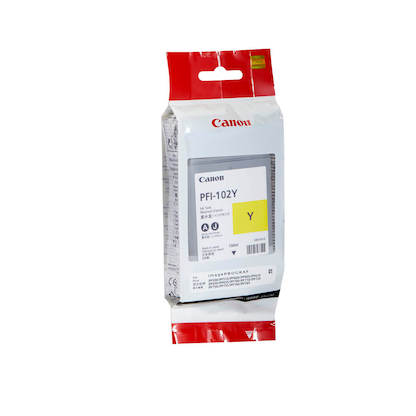 Artikelbild 2 für Canon PFI-102 Y gelb Druckerpatrone, Artikelnummer 486670