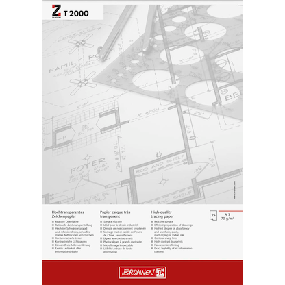 Artikelbild 2 für BRUNNEN Transparentpapier 70 g/qm, 25 Blatt, Artikelnummer 121323