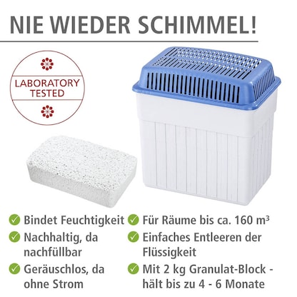 Artikelbild 3 für Maximex Raumentfeuchter weiß/blau, 2,0 kg, Artikelnummer 692964