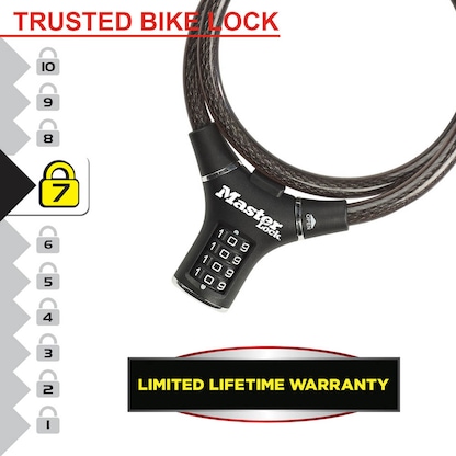 Artikelbild 5 für Master Lock® Fahrradschloss 8229EURDPRO schwarz 90,0 cm, Artikelnummer 727567