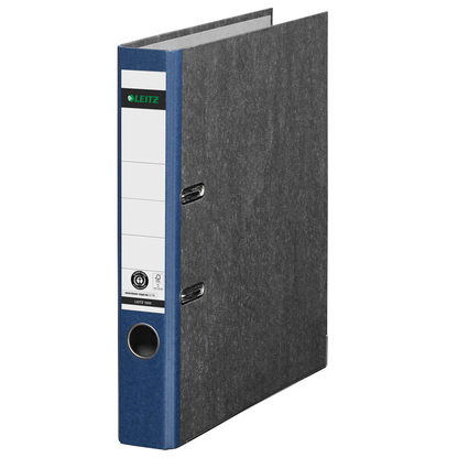 Artikelbild 2 für AKTION: 10 LEITZ 1050 Ordner blau marmoriert Karton 5,2 cm DIN A4, Artikelnummer 653887