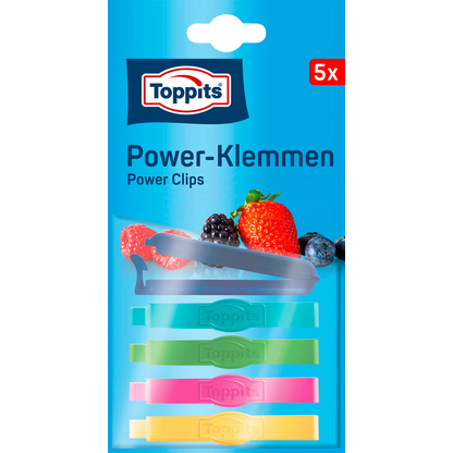 Artikelbild für Toppits Verschlussclips Power-Klemmen (7 cm Länge) mehrfarbig, 5 St., Artikelnummer 441489