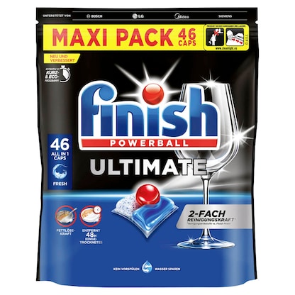 Artikelbild 18 für finish POWERBALL ULTIMATE ALL IN 1 Spülmaschinentabs 46 St., Artikelnummer 539797