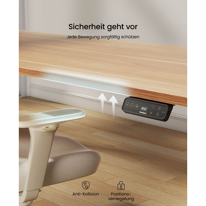 Artikelbild 7 für FlexiSpot E7 Pro elektrisch höhenverstellbares Schreibtischgestell weiß ohne Tischplatte, C-Fuß-Gestell weiß 110,0 - 190,0 x 68,0 cm, Artikelnummer 656649