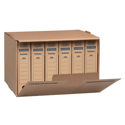 Artikelbild 4 für 5 ELBA Archivcontainer tric system braun 51,0 x 36,0 x 33,0 cm, Artikelnummer 748582