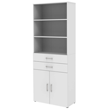Artikelbild 1 für röhr Regalschrank direct.office, 859W691000 weiß 80,0 x 34,4 x 212,5 cm, Artikelnummer 468324