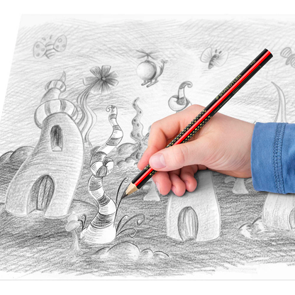 Artikelbild 4 für STAEDTLER Noris Jumbo 1285 Schreiblernstift Bleistift HB schwarz/rot, 1 St., Artikelnummer 708832