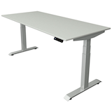 Artikelbild 1 für Kerkmann Move 4 elektrisch höhenverstellbarer Schreibtisch lichtgrau rechteckig, T-Fuß-Gestell silber 180,0 x 80,0 cm, Artikelnummer 997191