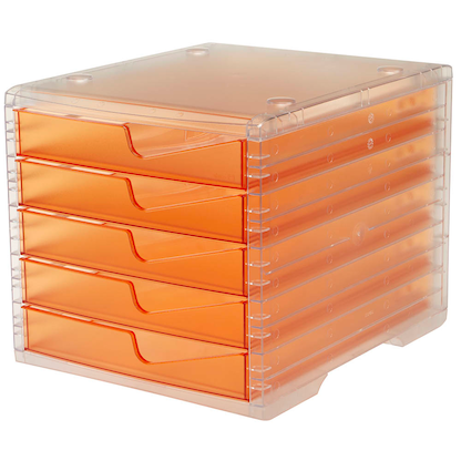 Artikelbild 3 für styro Schubladenbox styroswingbox light apricot 275-8430.24124, DIN A4 mit 5 Schubladen, Artikelnummer 821932