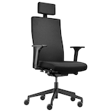 Artikelbild 1 für Trendoffice by Dauphin Bürostuhl to-strike comfort mit Nackenstütze, 9246 Stoff schwarz, Gestell schwarz, Artikelnummer 509333