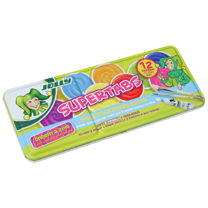 Artikelbild 2 für JOLLY SUPERTABS Wasserfarbkasten 12 Farben, Artikelnummer 312544